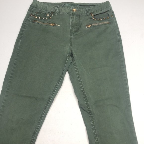 LIKE NEW DOLLHOUSE KHAKI SKINNY JEANS 8/29x28 ⭐️ - Picture 3 of 13